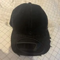 DIESEL ブラック キャップ ダメージ加工