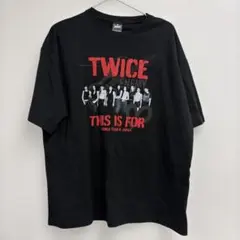 TWICE 国立競技場ツアーTシャツ M 黒 - メルカリ