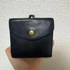 黒レザー 二つ折り財布