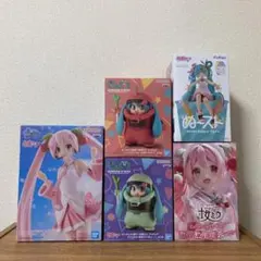 初音ミク・桜ミク　フィギュア5点セット