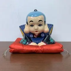 特大】昭和レトロ 福助人形 貯金箱 当時物 縁起物 商売繁盛 致命的な傷 