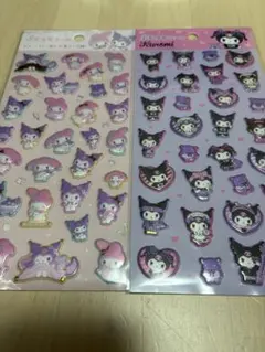ぷくっとシールサンリオ　クロミ マイメロセット