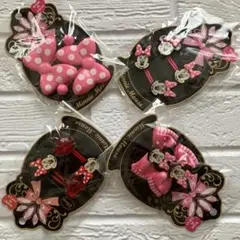 ディズニー　ミニーマウス　ミニー　ヘアゴム　4個セット　ヘアアクセサリー★新品★