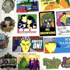 ジョジョ一番くじ　ステッカーセット3種アソート