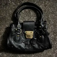 00s archive city leather hand bag grunge