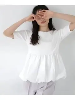 バルーンヘムカットソー NATURAL BEAUTY BASIC