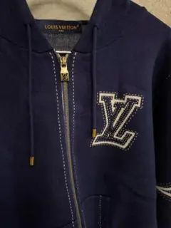 ☆Lou!s Vu!tton ジップアップ フード付き ニットカーディガン