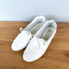 CROWN JAZZ LACE ホワイト フラットシューズ　24.0㎝