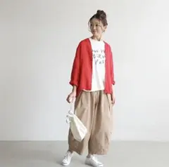 ハーベスティ サーカスパンツ アイボリー 1 コットン100% 日本製