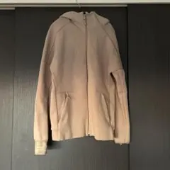 ベージュ フルジップパーカー