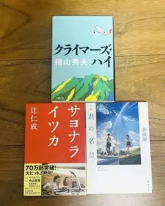 映画化された小説3点セット（新海誠、辻仁成、横山秀夫）