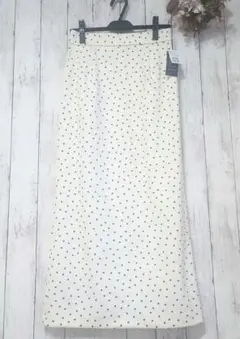 ヤマダヤ Vin Navy ドットロングスカート 水玉タイトスカートのサムネイル