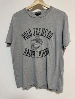 90s ポロジーンズ ラルフローレン USMC 海兵隊 Tシャツ Lのサムネイル