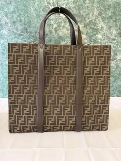 FENDI】ハンドバッグ キャンバス オレンジ ズッキーノ柄 自立 - メルカリ