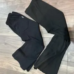 【キッズ】フレアパンツ　黒　まとめ売り