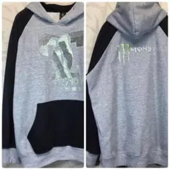 モンスターエナジー　Monster Energy パーカー グレー ブラックのサムネイル