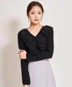 31 Sons de mode ニット セーター チュールフリルドッキングニットのサムネイル