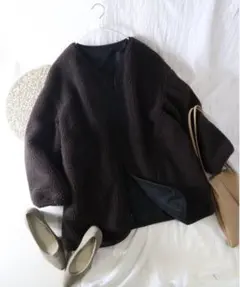 nano universe リバーシブルボアジャケット36