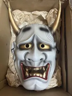 石見神楽面 誠之助作 額装 鬼面 魔除け 厄除け - メルカリ
