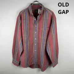 90s OLD GAP 長袖シャツ ボタンダウン マルチストライプ