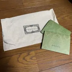 【正規品】GUCCI ロゴ入り布袋 メッセージカード付き