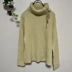 TRIPLE BOGEY タートルネック　リボン　セーター