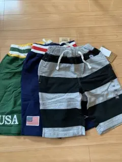 新品未使用　チャンピオン　ハーフパンツ　130cm 3枚セット！