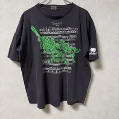 ヴィンテージ ロックツリー 音楽アートTシャツ ブラック ビンテージ 90 