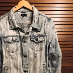 THRILLS/スリルズ ダメージデニムジャケット 現地購入品 ウィメンズ