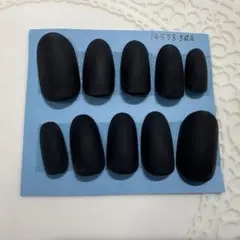 ネイルチップ　黒　マット　現品販売