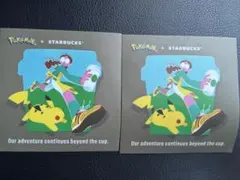 ポケモン Pokémon スターバックス　ステッカー　スタバ