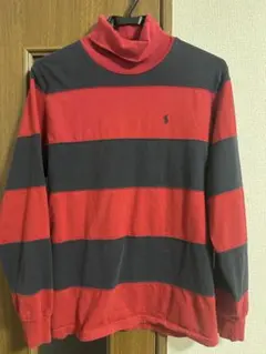 Polo by Ralph Lauren ラガーシャツ 赤×黒 太ボーダー