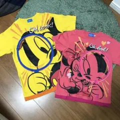 ディズニー　ミッキー　ミニー　Tシャツ　M 150 ペア