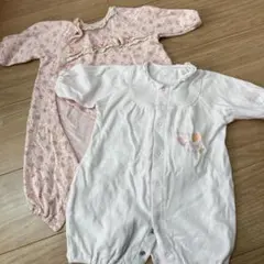 ロンパース カバーオール 女の子　ピンク　日本製