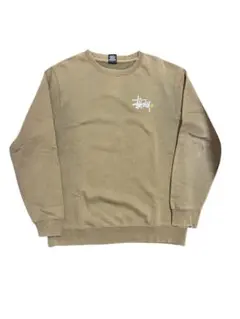 希少 90s usa製 stussy スウェット カーキ ショーンフォント XL