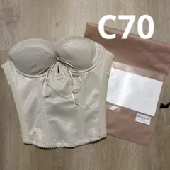 mirror mirrorバックレスビスチェ　ブライダルインナー　C70