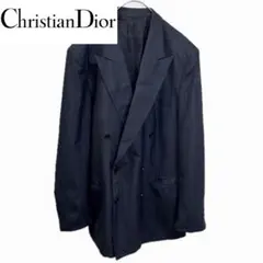 【Christian Dior】ディオール　セットアップ　ダブル　ピンズ Christian Dior】クリスチャンディオール ブラックダブルセットアップ