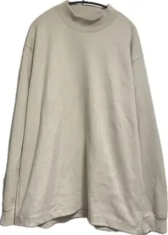 ブラッシュドモックネックTシャツ長袖