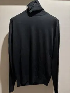 JOHN SMEDLEY M タートルネック メリノウール ブラックのサムネイル
