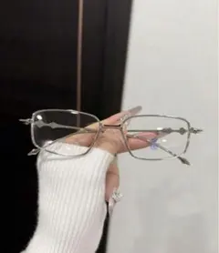 gentleMonster似　シルバーメガネ