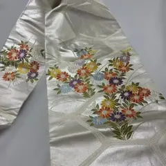 正絹の名古屋帯　刺繍のサムネイル