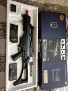 美品　東京マルイ カスタム品 G36C ボーイズ　化粧箱付き　マガジン2本 TOKYO MARUI 次世代電動ガン G36C カスタム (4952839176134