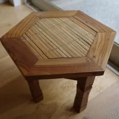 アジアン家具 透かし彫り サイドテーブル - メルカリ