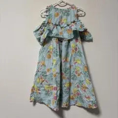 apres les cours フルーツ花柄ノースリーブワンピース 120