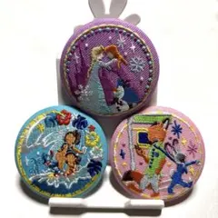 ディズニー　刺繍缶バッジ　セット