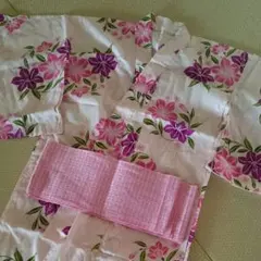 値下げ‼ピンクの花柄浴衣おまけ付‼
