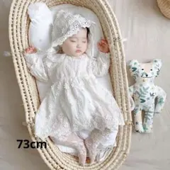 お宮参り 女の子 ロンパース　新生児 退院ドレス 花柄ドレス 出産祝い