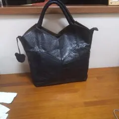 IBIZA イビサ レザー トートバッグ ブラックのサムネイル