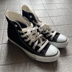 コンバース ブラック ハイカット スニーカー
