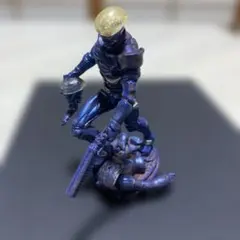 青い武器持ちフィギュア
